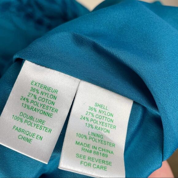 NWT Lilly Pulitzer Kayleigh Blue Floral Lace Mini Dress Sz 00 Sleeveless - Picture 11 of 11